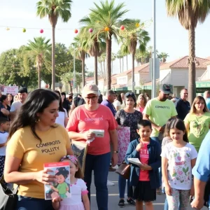 A lively Coronado community event with families celebrating local nonprofits.