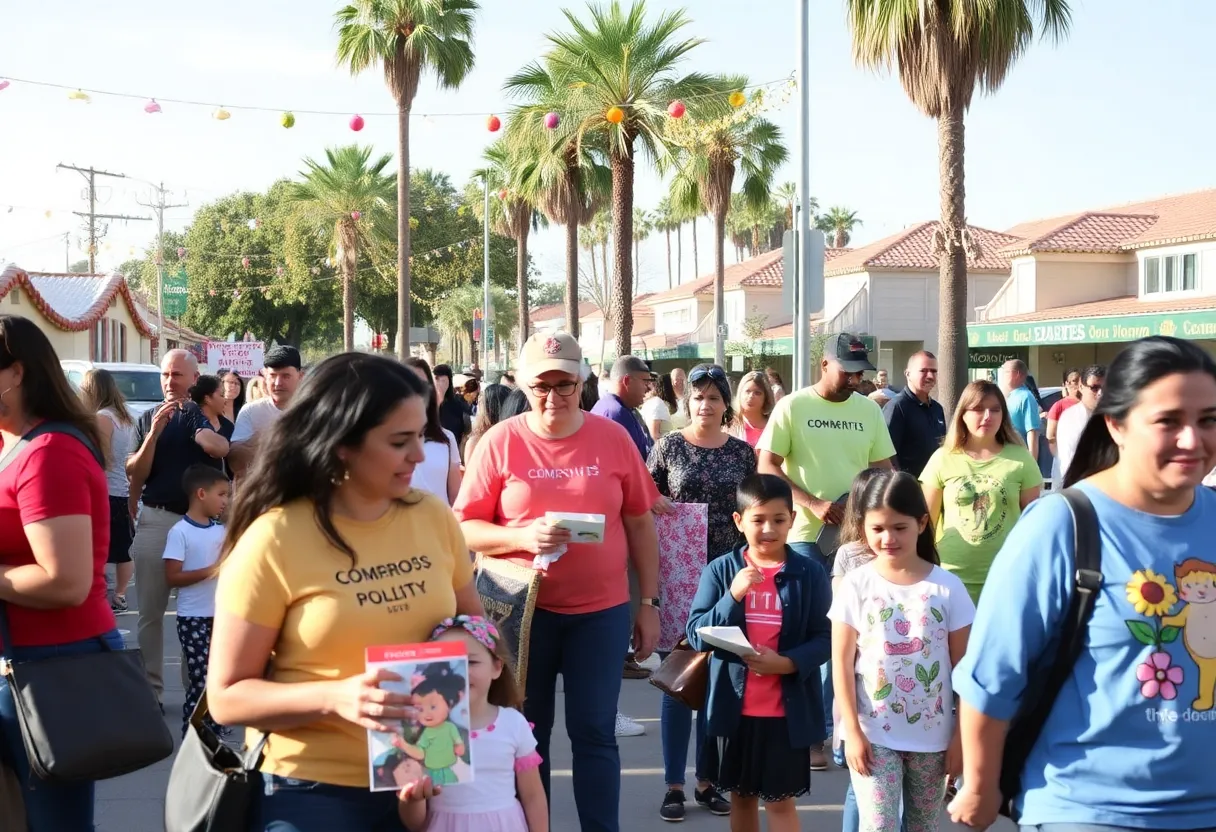 A lively Coronado community event with families celebrating local nonprofits.