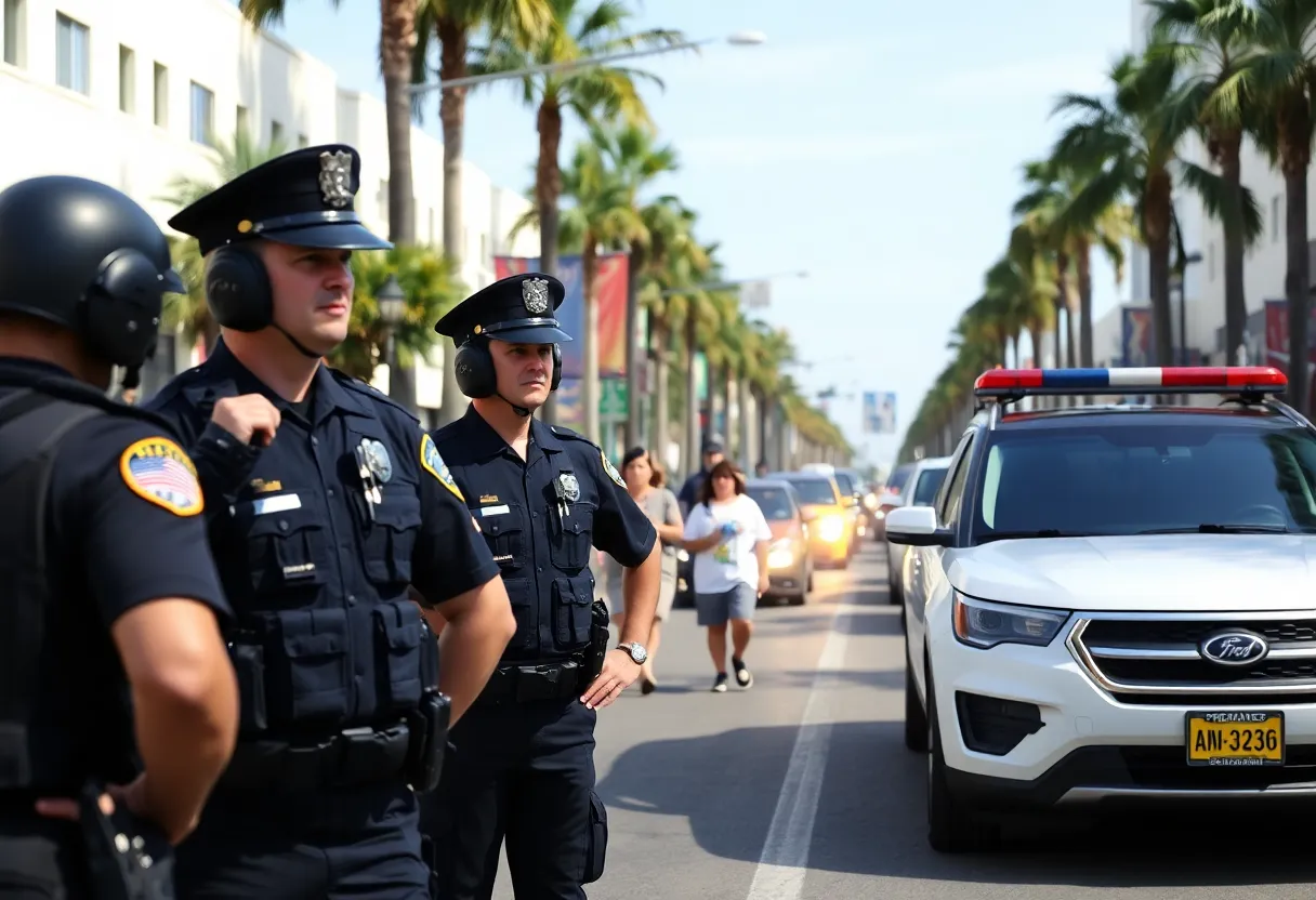 Police officers patrolling Coronado streets