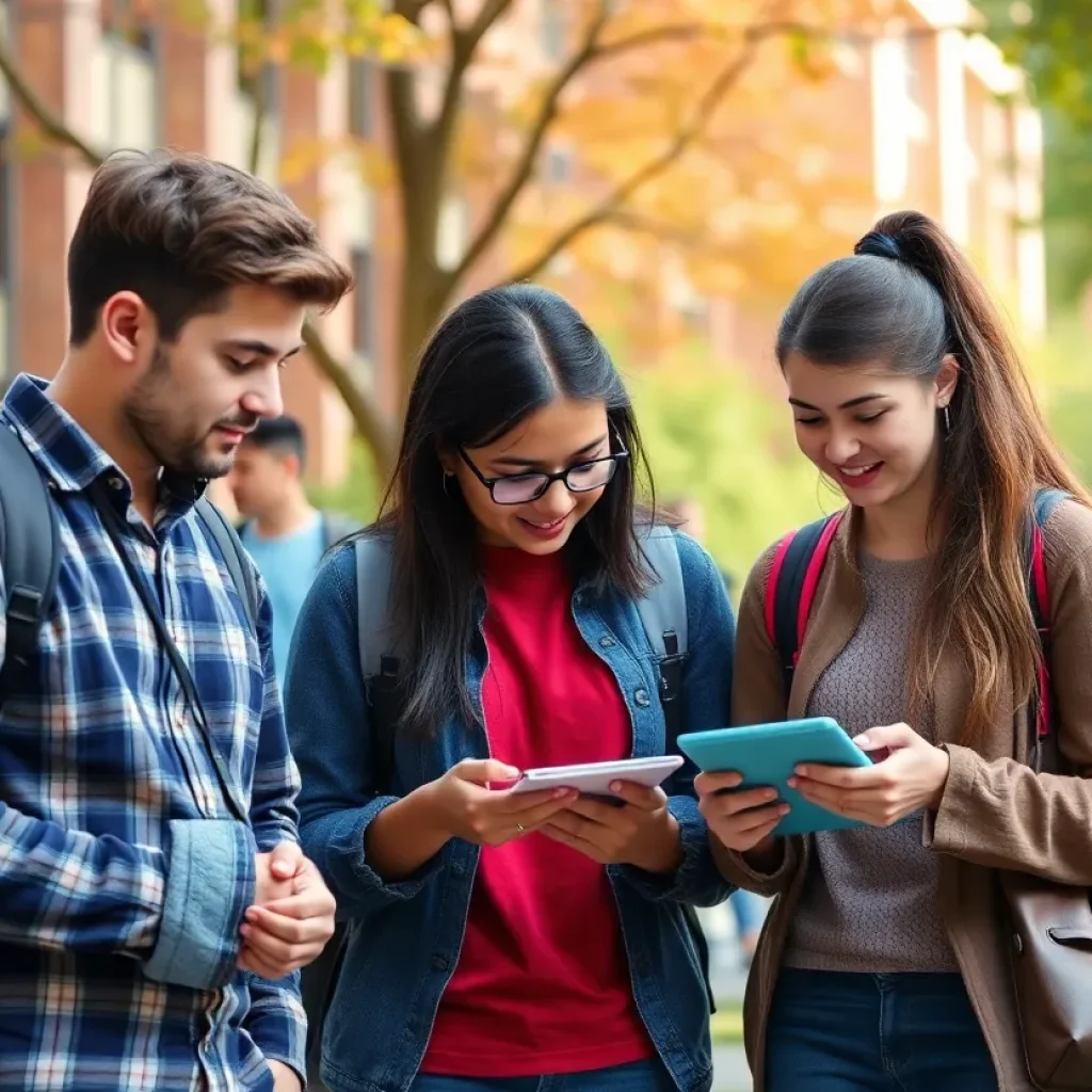 Students collaborating at the GMU School of Computing