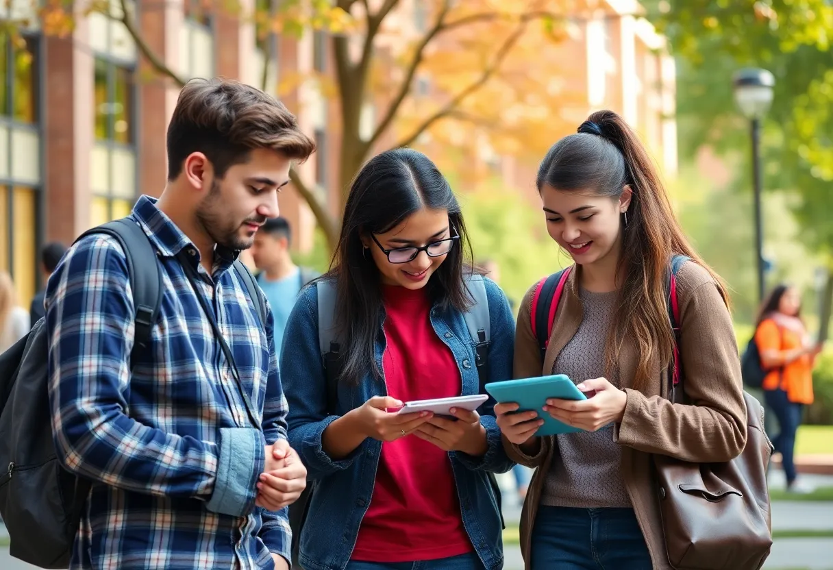 Students collaborating at the GMU School of Computing