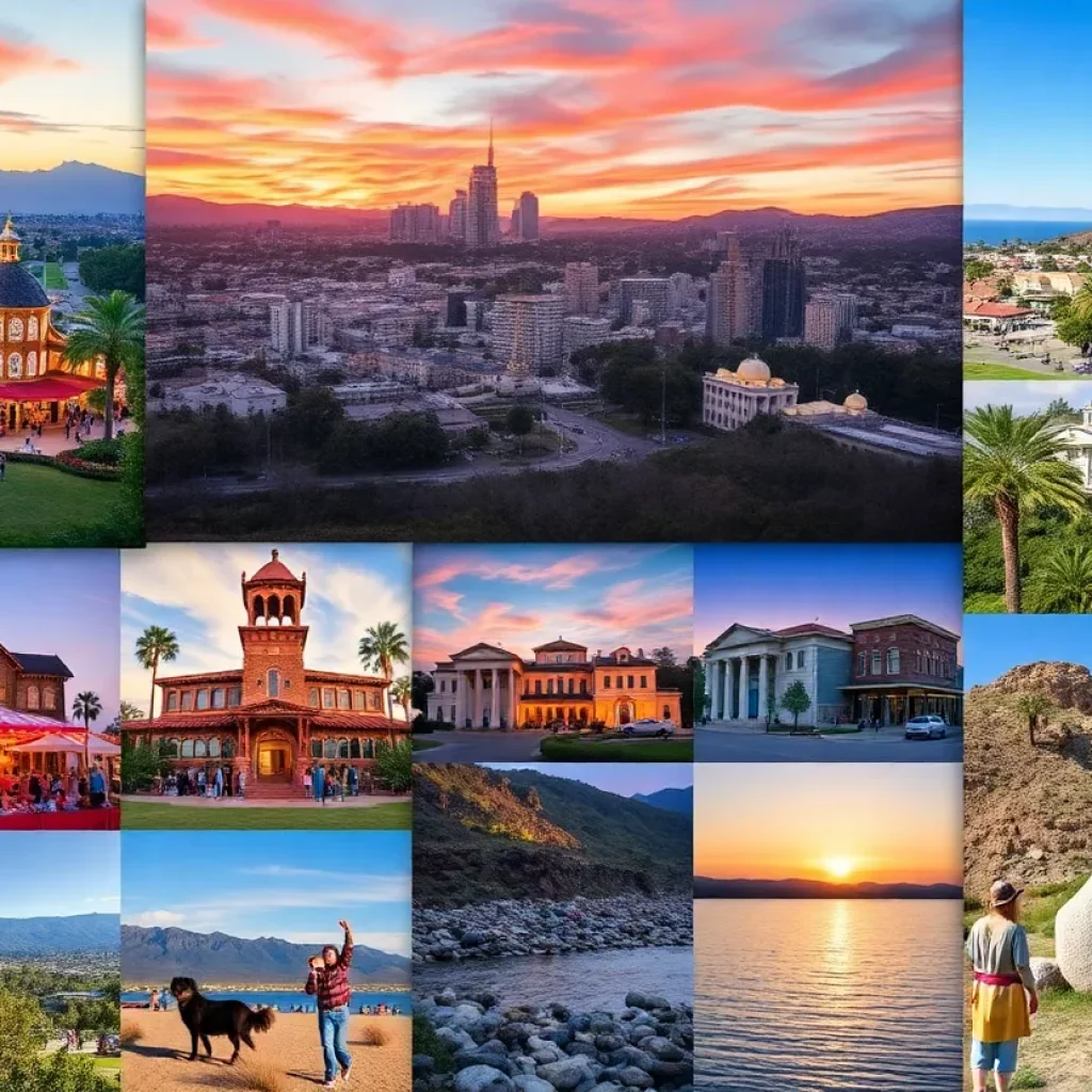 Scenic views and community events in Southern California towns