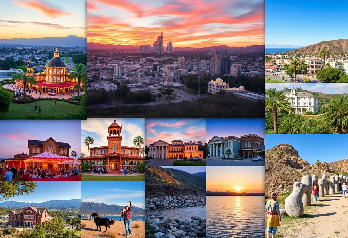 Scenic views and community events in Southern California towns