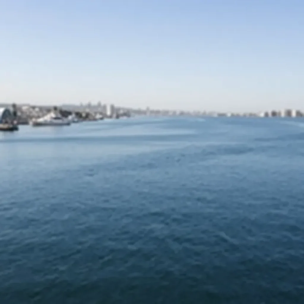 Calm waters of San Diego Bay