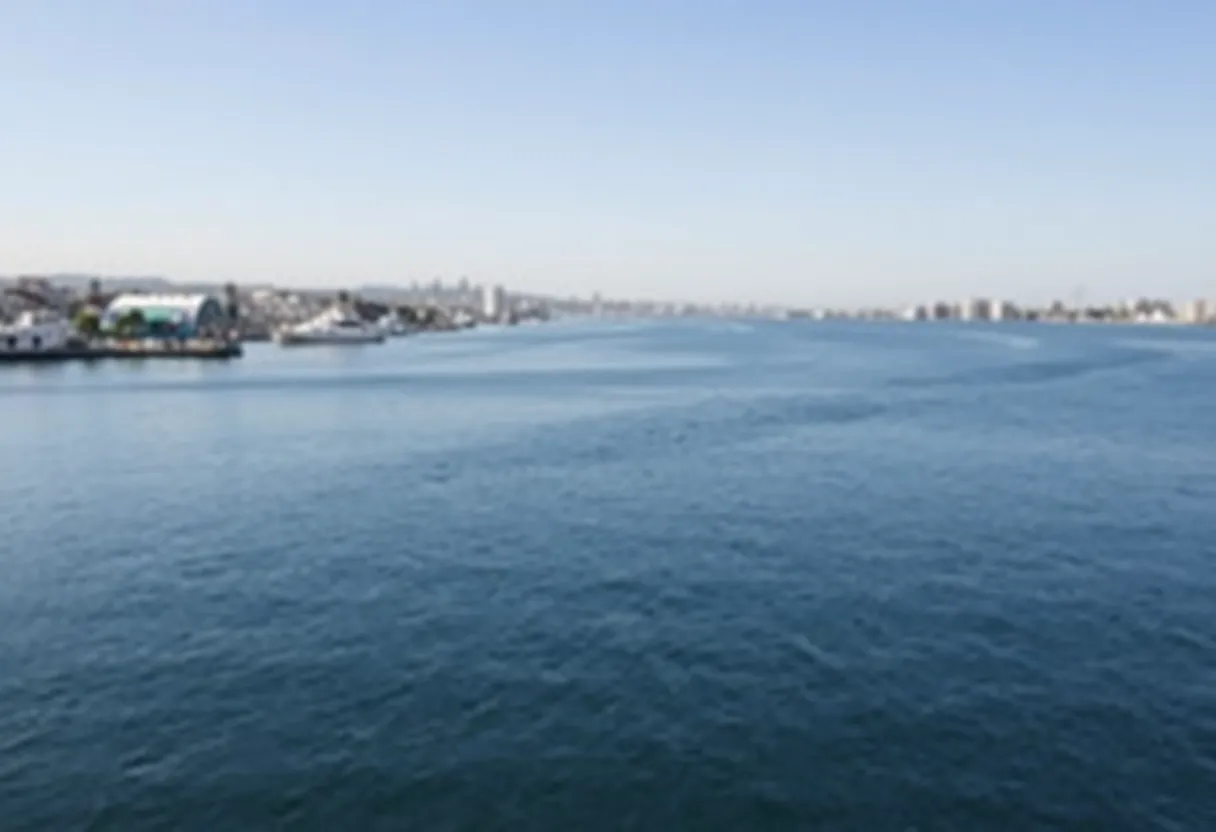 Calm waters of San Diego Bay