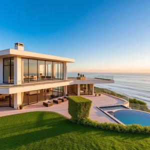 Luxury home in San Diego showcasing ocean views