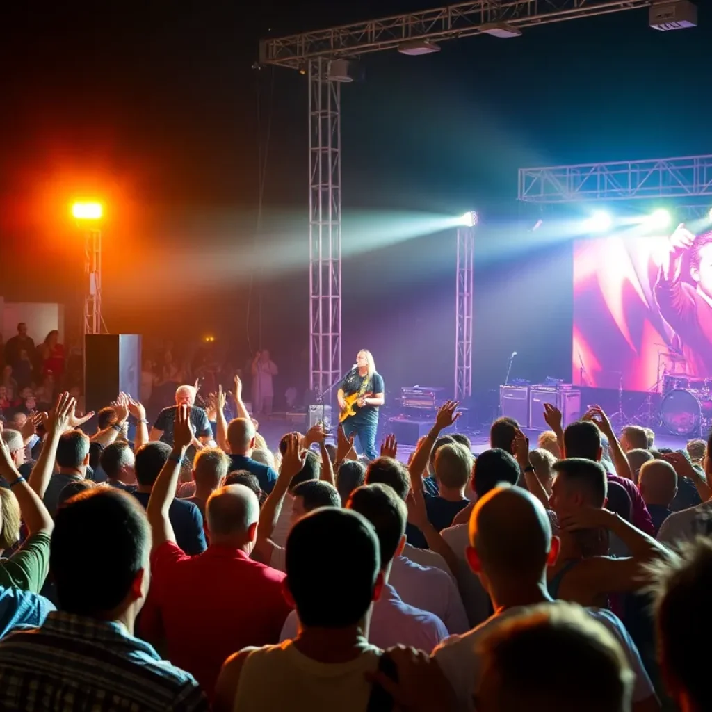 Audience enjoying the West Coast Ironworks concert during the All-Class Reunion