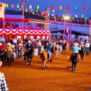 Crowd enjoying events at California Rodeo Salinas