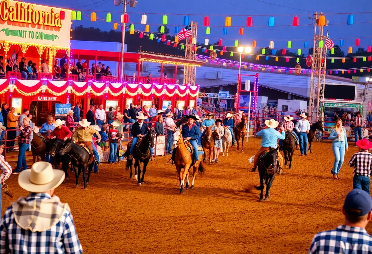 Crowd enjoying events at California Rodeo Salinas