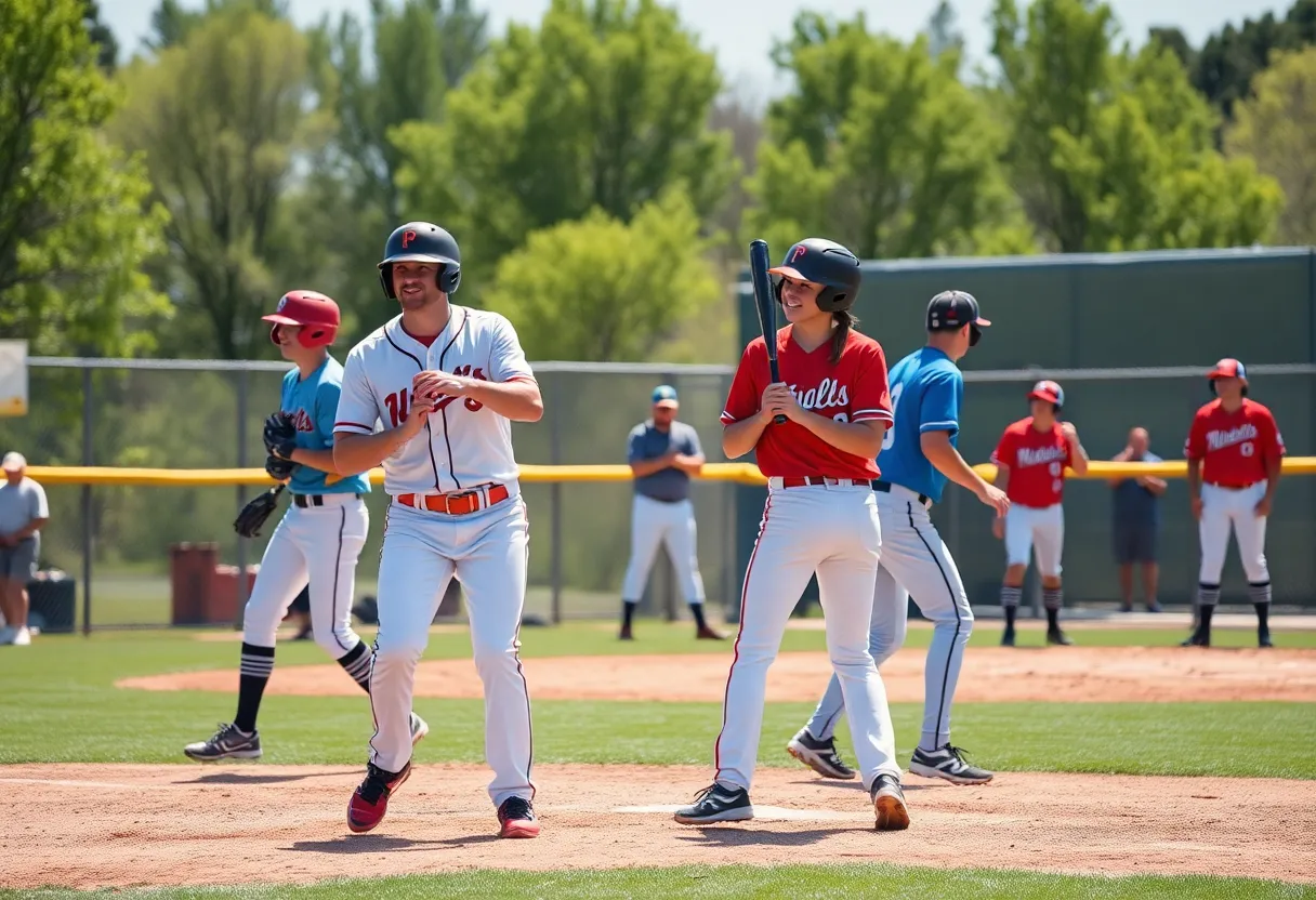 Coronado High School baseball players competing in the All-Star Game