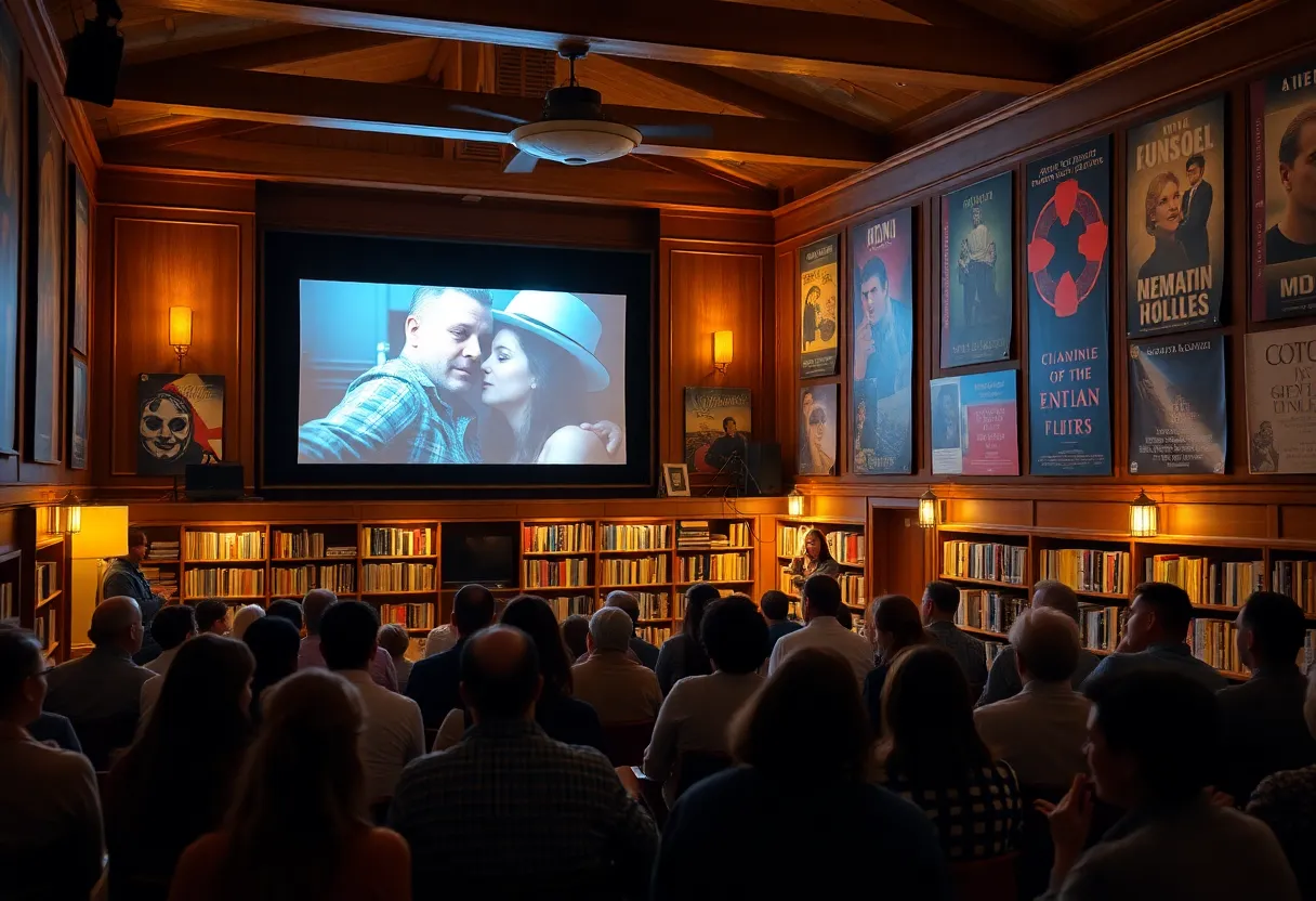 Audience enjoying a classic film at Coronado Film Forum
