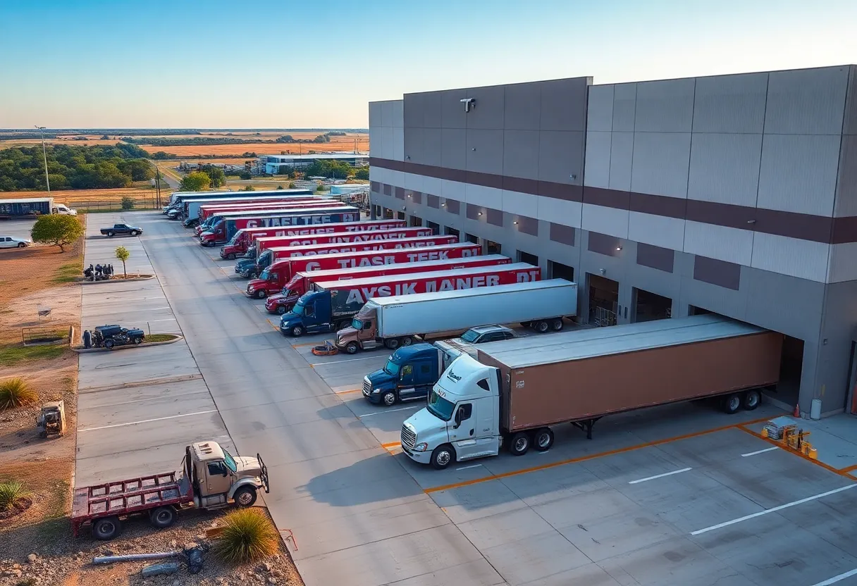 Image of a Texas distribution center for John Paul Mitchell Systems