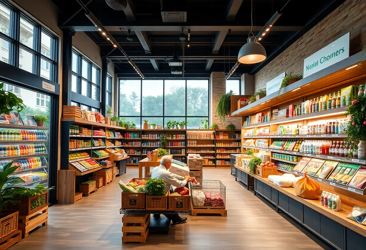 New Bed Bath & Beyond store concept in a neighborhood setting