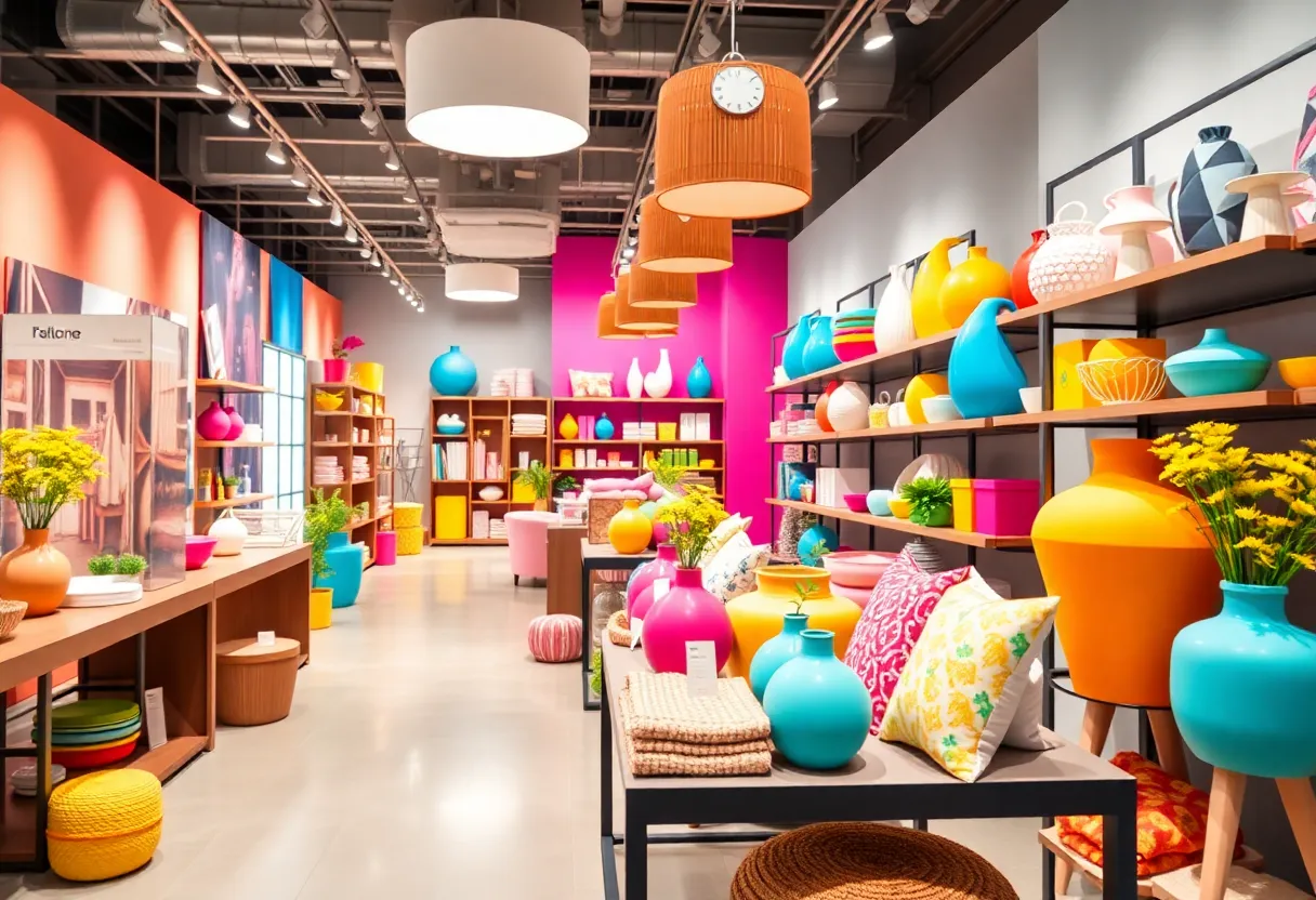 Retail display of home goods at a Bed Bath & Beyond store