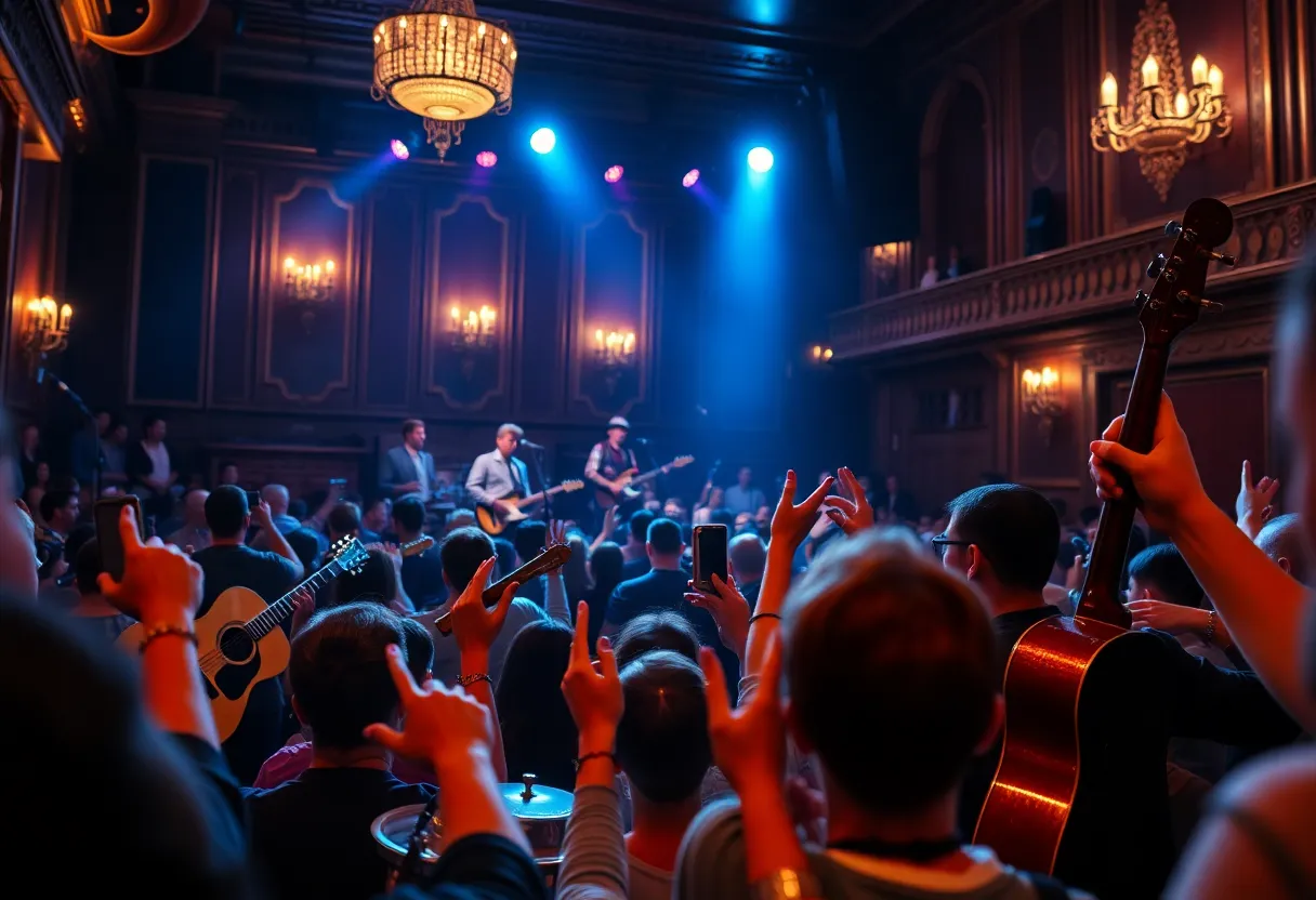Audience enjoying a live concert at the Coronado Theatre