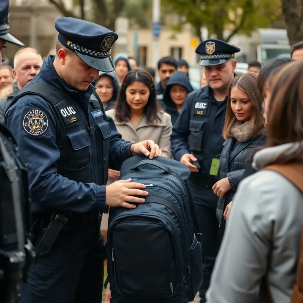 Law enforcement officers during a drug bust operation in Chula Vista