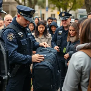 Law enforcement officers during a drug bust operation in Chula Vista