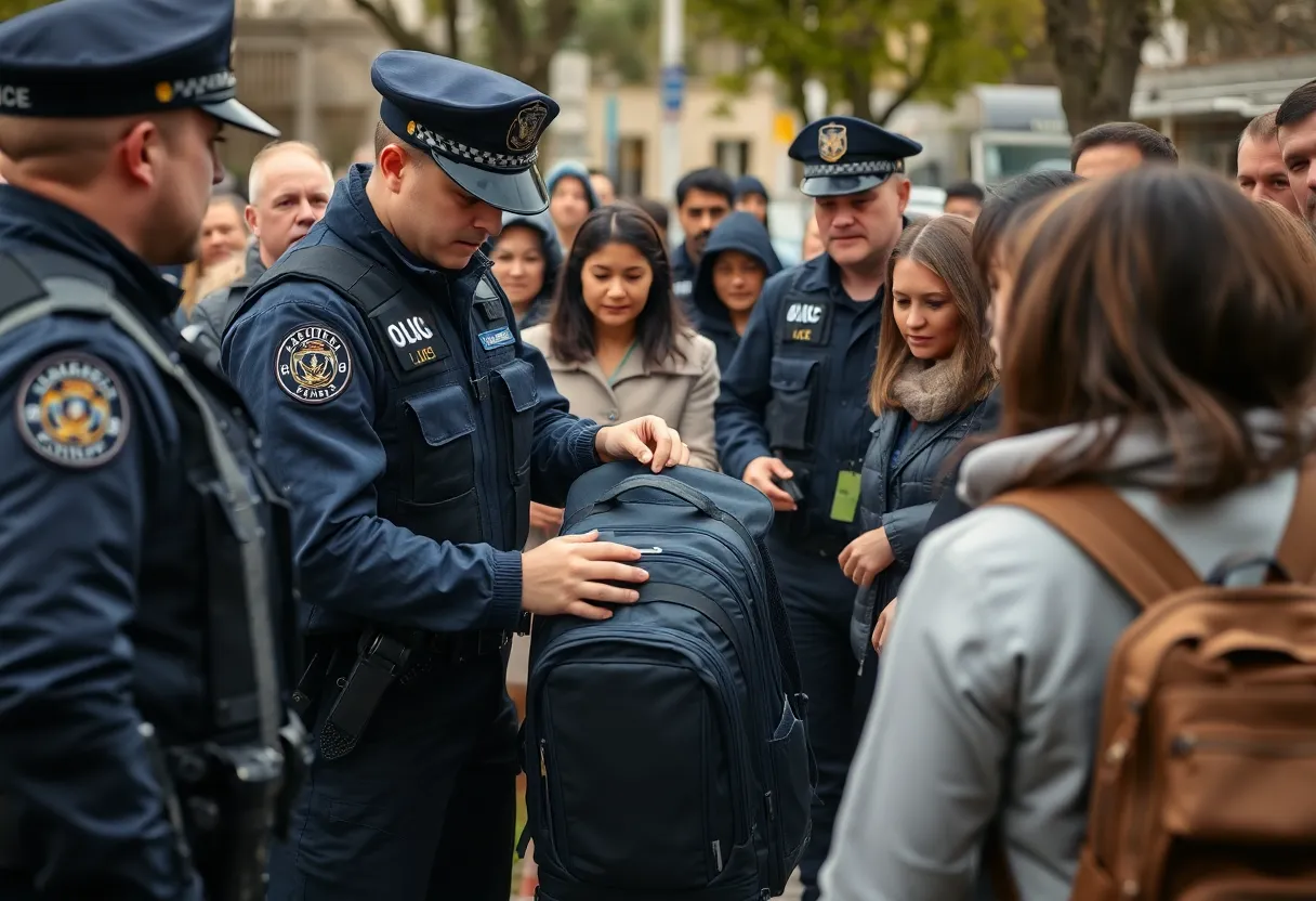 Law enforcement officers during a drug bust operation in Chula Vista