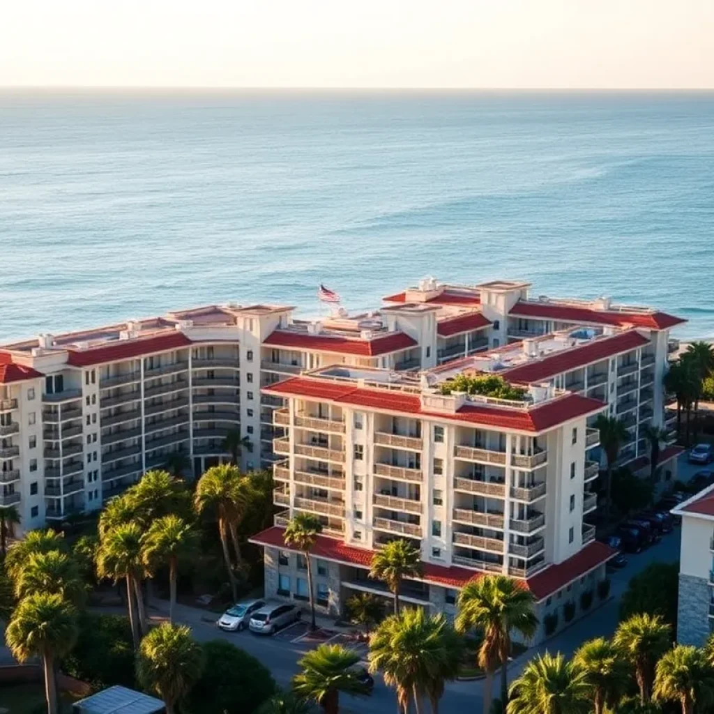 Luxury condominium complex in Coronado, California