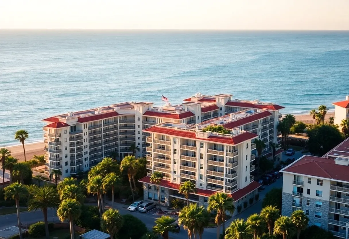 Luxury condominium complex in Coronado, California