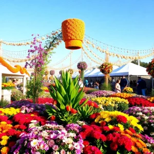 Vibrant floral display at Coronado Flower Show