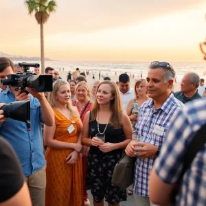 Coronado Island Film Festival with filmmakers and beach