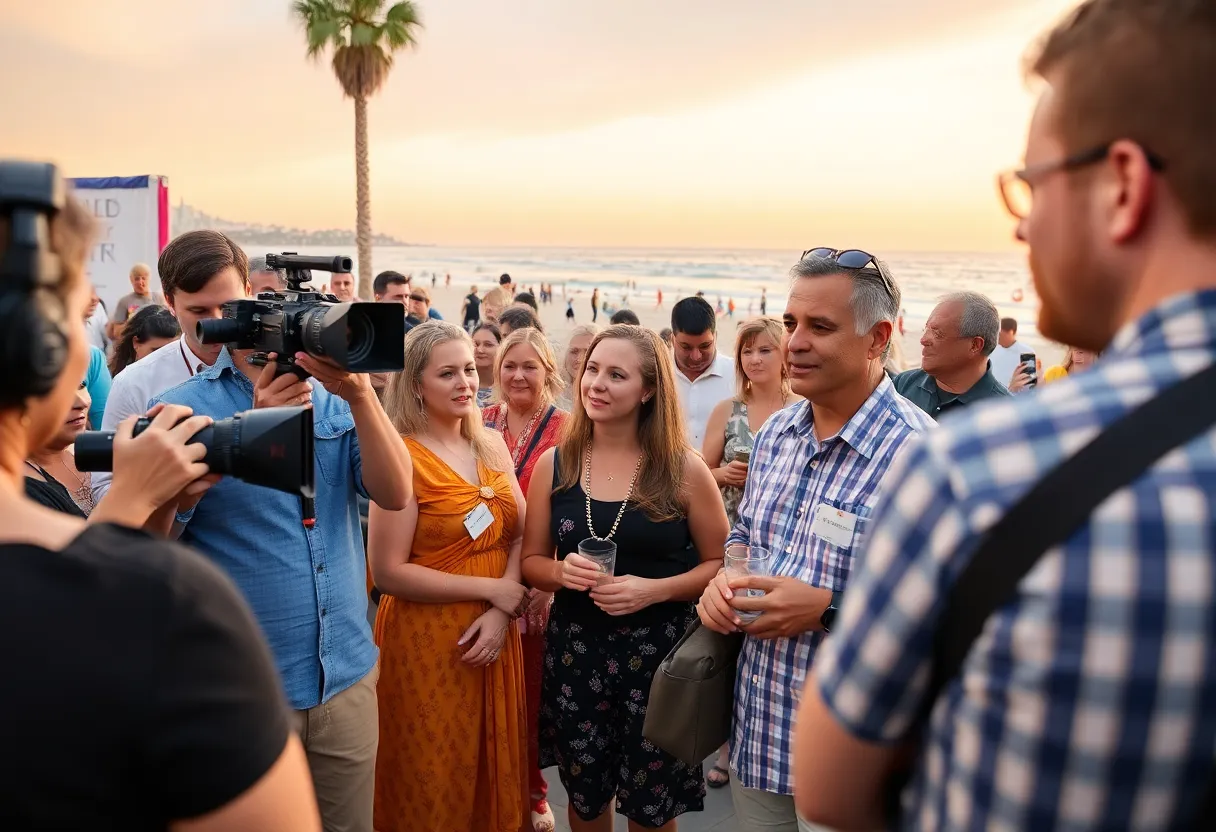 Coronado Island Film Festival with filmmakers and beach