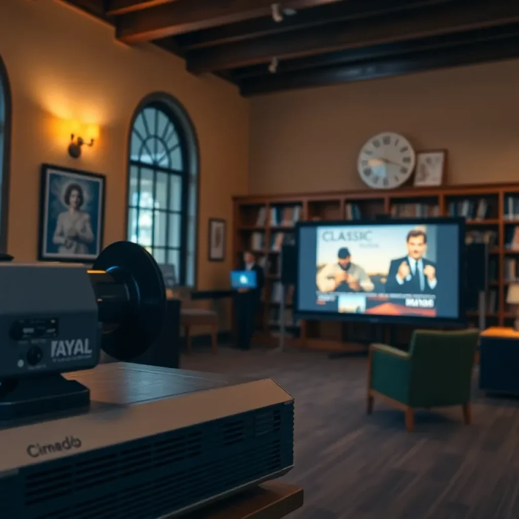 Screening event at Coronado Public Library featuring classic films.