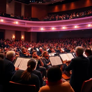Musicians performing at the Coronado Philharmonia Orchestra concert