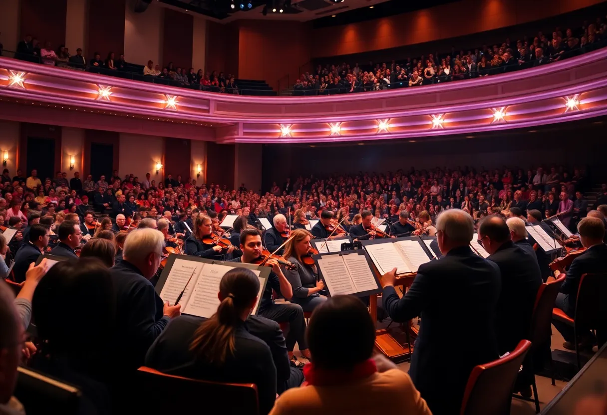 Musicians performing at the Coronado Philharmonia Orchestra concert