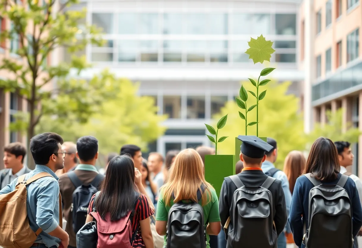 Students engaged in educational activities at a California community college.