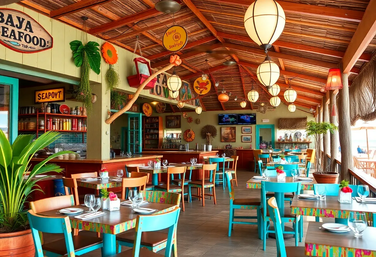 Exterior view of La Corriente seafood restaurant in Coronado