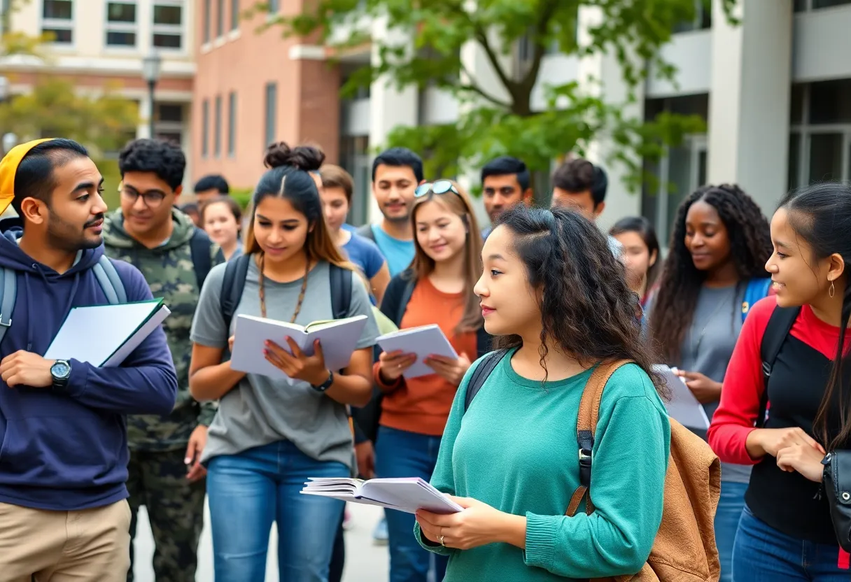 Military-connected students at USD engaging in support programs on campus