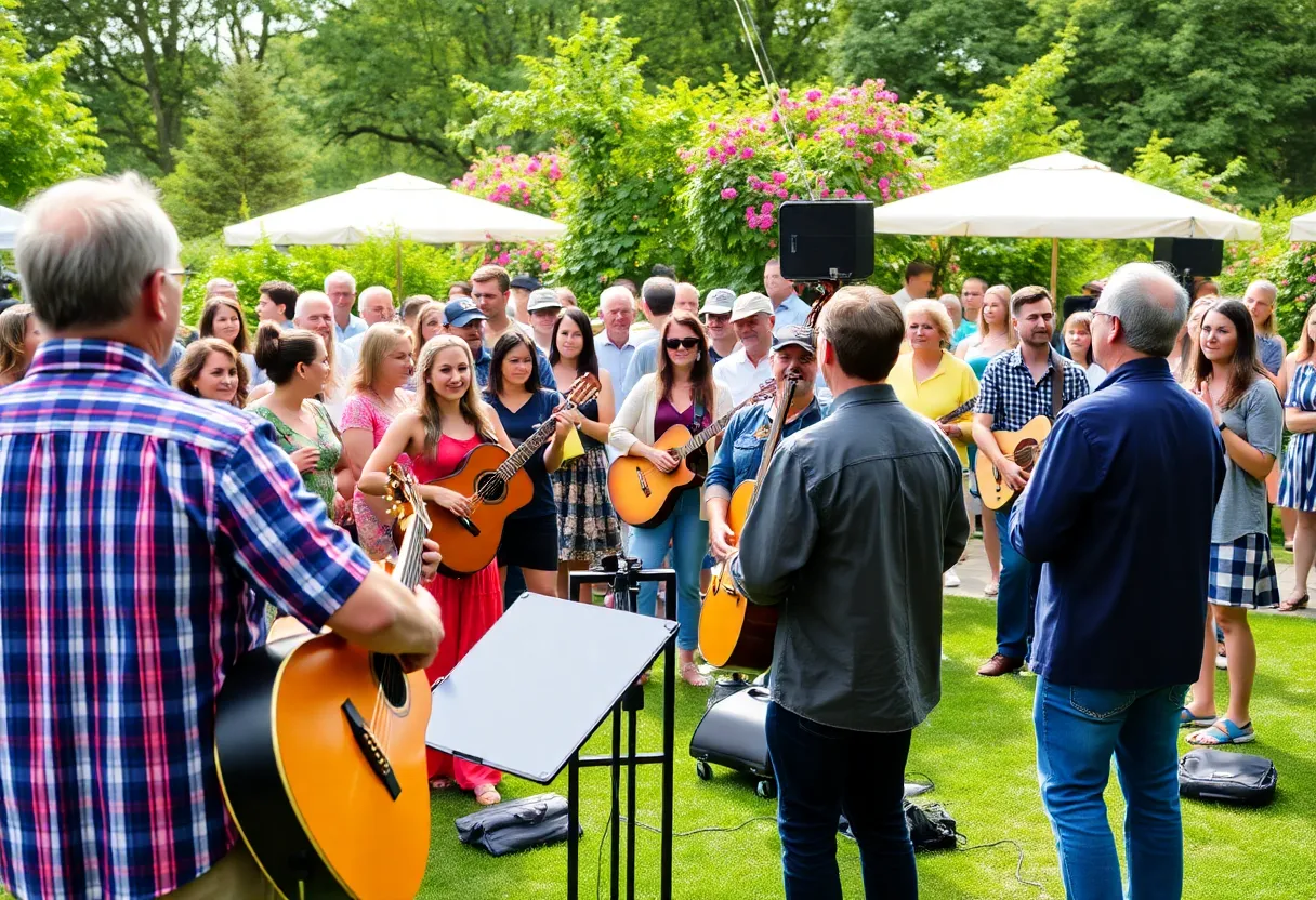 Gathering at Musica Vitale fundraiser event