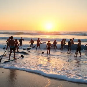 Paddle out event honoring a beloved Marine veteran