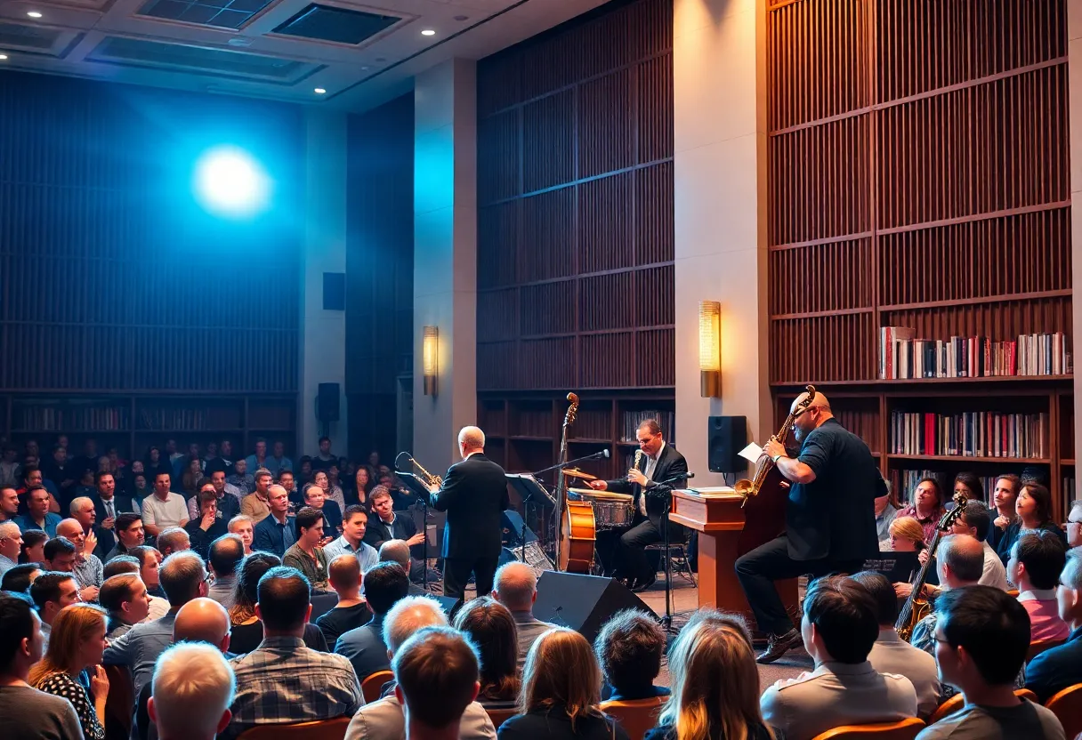 Rob Thorsen Trio performing live at the Coronado Public Library