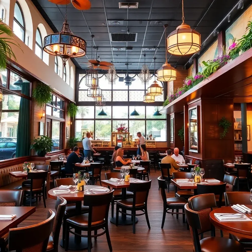 A collage of new restaurants in San Diego with various dishes and dining settings.