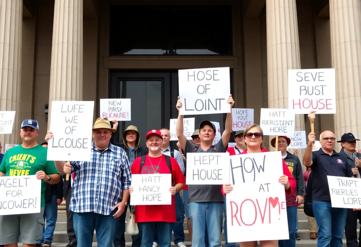 Independent truckers rallying for the Modern Worker Empowerment Act