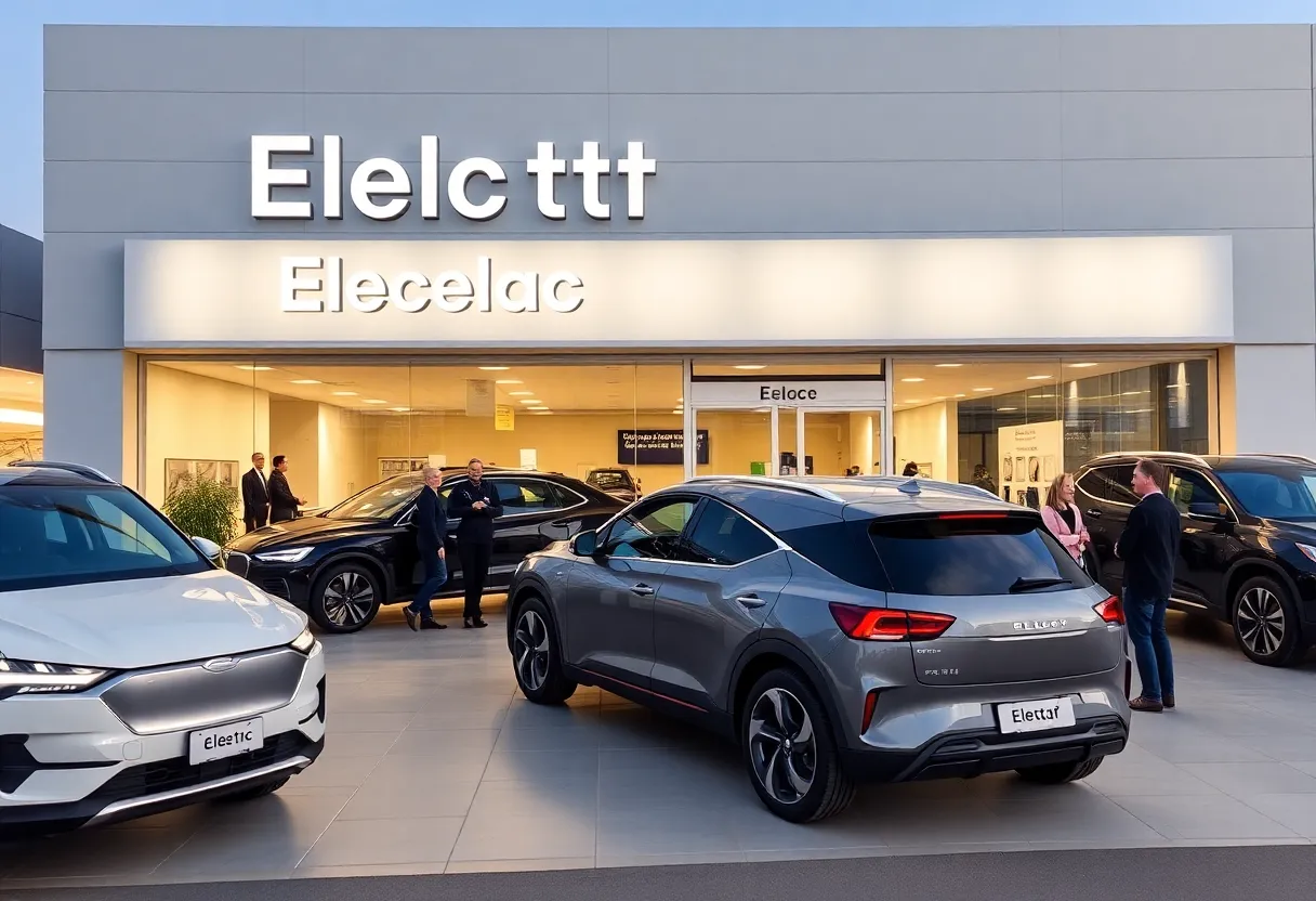 VinFast San Diego dealership showcasing electric SUVs
