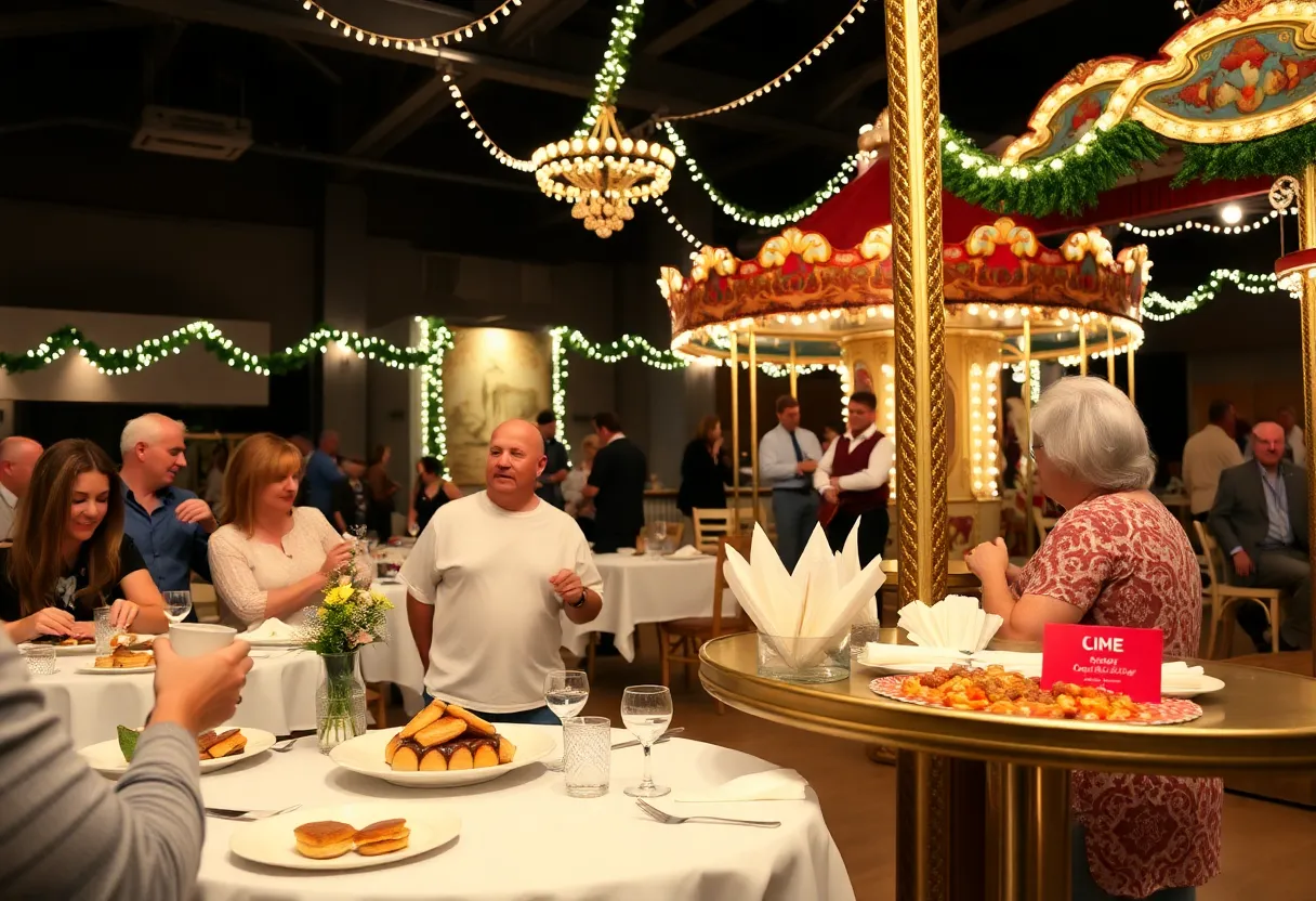 Fundraising event in Coronado with food and entertainment