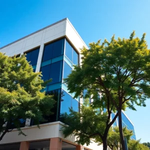 Exterior view of the new American Business Bank office in Riverside, California