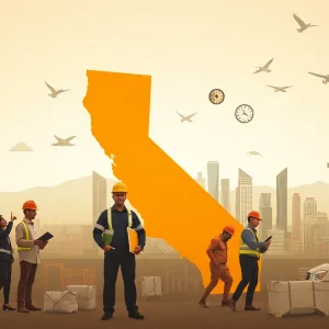 Visual representation of California's job market dynamics