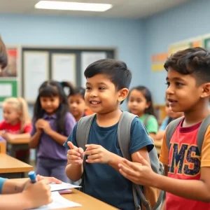 Students participating in positive behavior activities at Coronado Schools