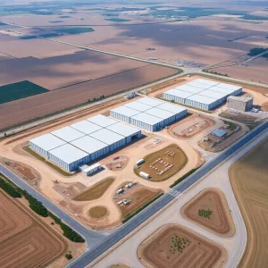 Construction site for Costco warehouses in Tracy