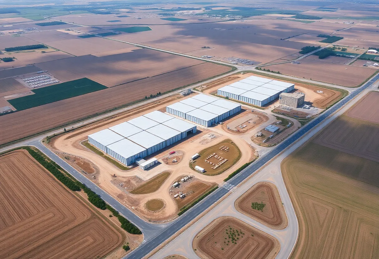 Construction site for Costco warehouses in Tracy