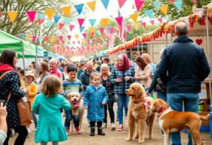 Community event celebrating animal adoption at PAWS of Coronado