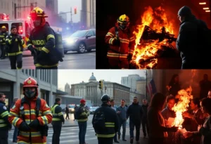 Emergency responders in action in San Diego