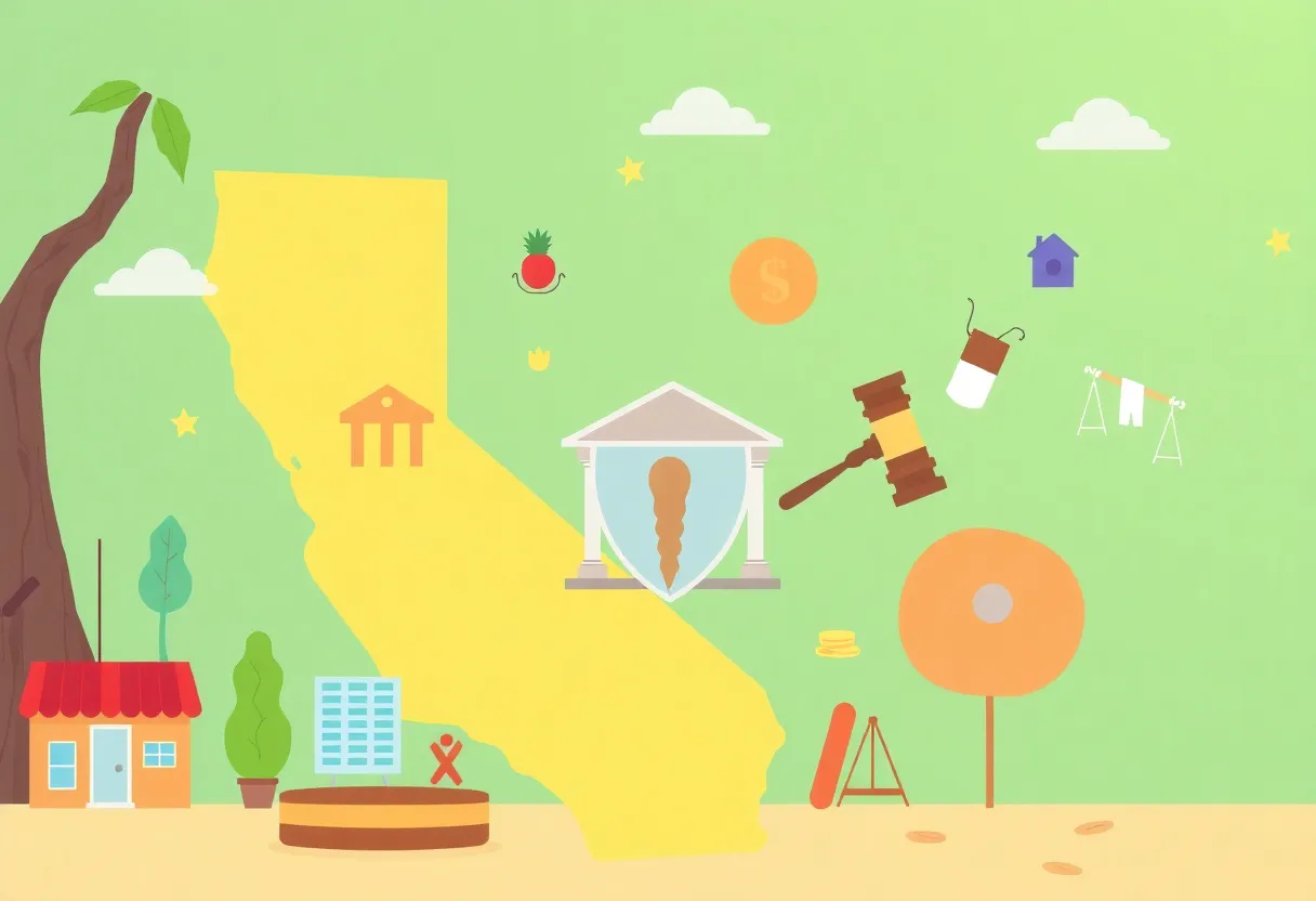 Illustration representing California consumer protection law