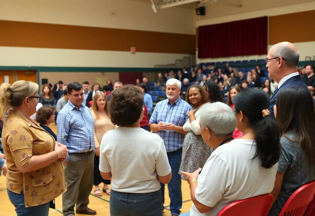 Community members gathered for a forum addressing school safety
