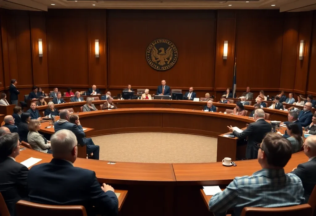 Citizens at Coronado City Council discussing community projects